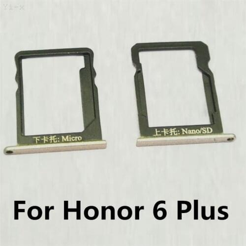 SIM Card Tray For Huawei Honor 6 Plus Micro SD Card Holder Slot Adapter Parts