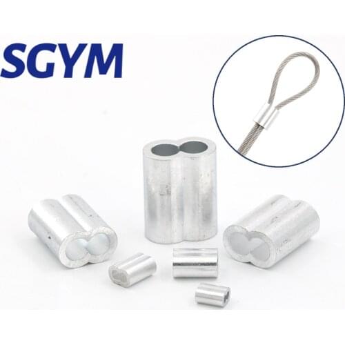 M1.0 M1.2 M1.5 M2 M3 M5 M6 M8 M10 Aluminum Sleeves Casing Wire Rope Ferrule Cable Ties Crimp Stell Chuck Jacket