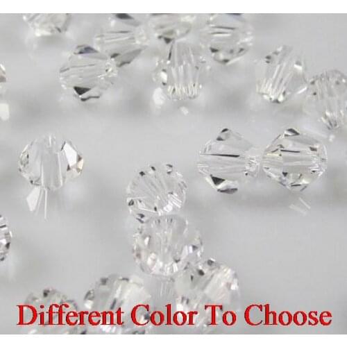 4mm 2000Pcs/lot fashion ymh2 strand Bicone Faceted Glass Crystal Beads Colored Mixed black bracelet necklace Making Spacer