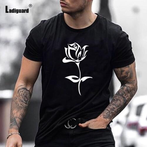 Plus Size 3xl Mens Fashion Top clothing White Playcard Print T-shirt 2021 New Summer Casual Pullovers Round Neck Tees Shirt Man