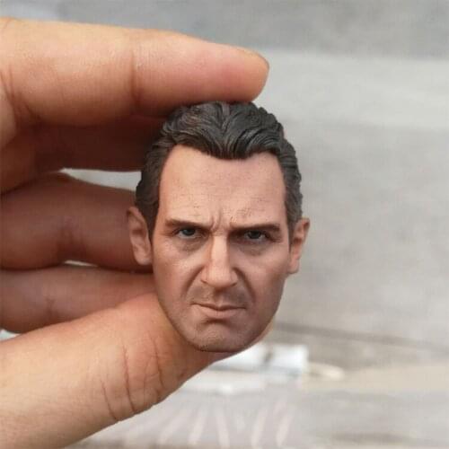 1/6 Scale Liam Neeson Head Scupt Male Models for 12''Action Figures Bodies Toys Gifts