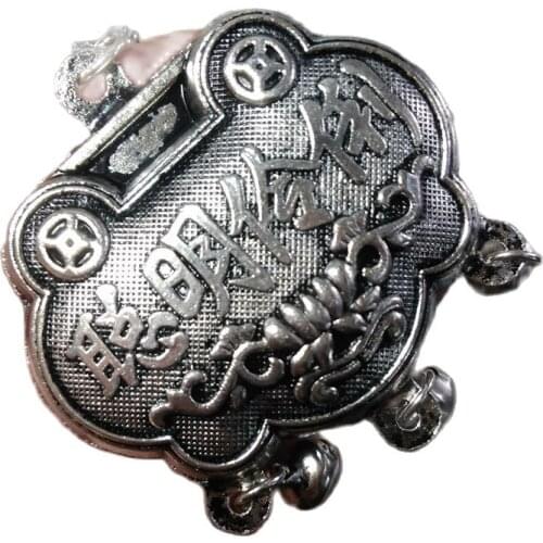 Tibet Silver Pendant be clever and sensible safety lock