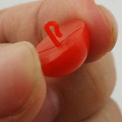 Shared With Fish 4 Colors 20pcs Half Oval Pearl Cross Hole Beads Plastic Cross Way Bead Carp Fishing Accessory Saltwater Bead