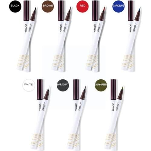 Professional Fast Dry Smooth Waterproof Eyeliner Pencils Make Liquid Eyes Eye Tools Up Pen Pigments Liner Color K4U2