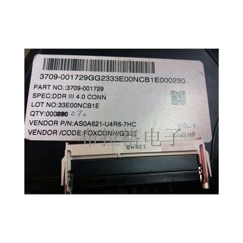 Memory deck connector AS0A621-U4R6-7HC DDR3 4.0 high reverse 204