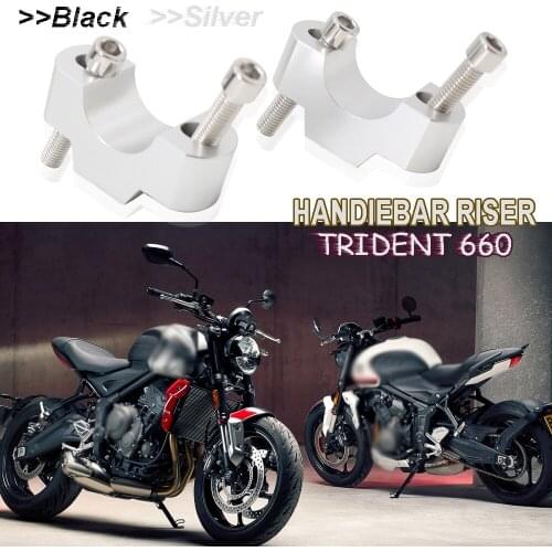 Motorcycle For Triumph Trident 660 2021-UP ​Handlebar Riser 28MM Drag Handle Bar Clamp Extend Adapter
