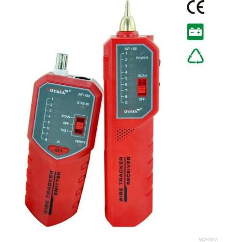 NF-168 Cable tester tracer fault locator 8P4C 8P8C UTP/STP RJ45 RJ11 BNC with anti-interference ability