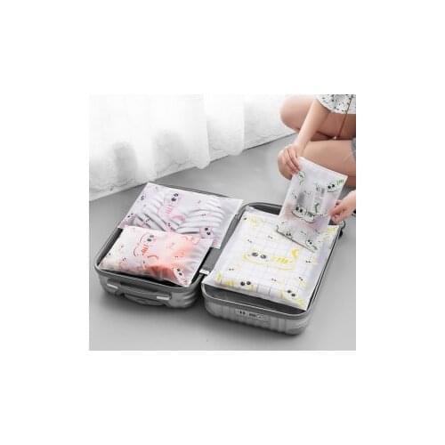 Cute cat travel waterproof bag, suit clothing, underwear, shoes, make-up travel storage bag