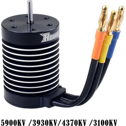 Waterproof Brushless Motor 4 Pole 12 Slot Universal for 1/12 RC Rock Crawler Car DIY Replacement 4mm Banana Plug