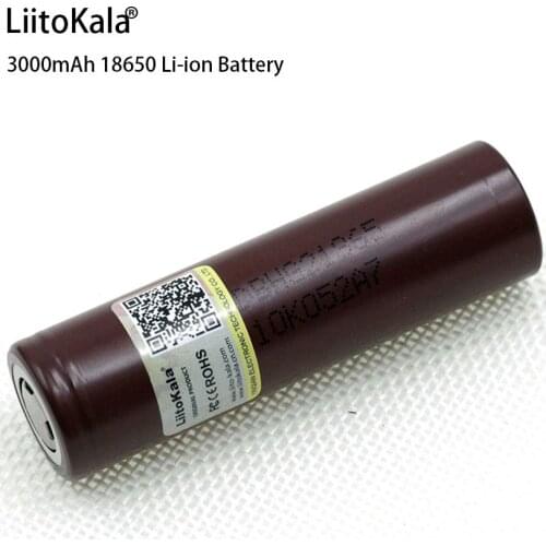 1-10PCS Liitokala 18650 Battery HG2 3000mAh 3.7V Lithium Batteries continuous discharge 20A dedicated electronic power battery