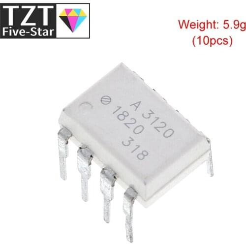 10PCS HCPL3120 DIP8 HCPL-3120 DIP A3120 A 3120 DIP-8