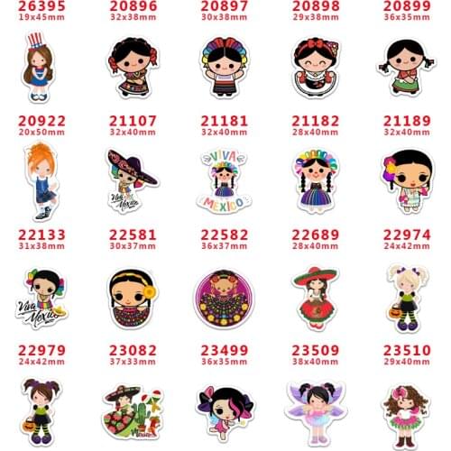 10 Pcs Cartoon Planar Resin Cabochons PR26395