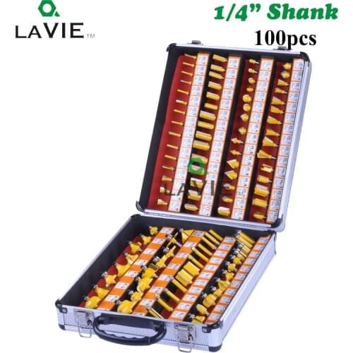 100pcs 1/4 Inch 6.35MM Shank Professtional Engraving Woodworking Milling Cutter Tungsten Carbide ARDEN Router Bit DIY