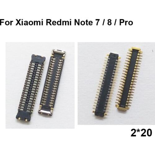 2pcs FPC connector For Xiaomi Redmi Note 7 7 Pro LCD display screen on Flex cable on mainboard motherboard Red mi Note 8 8pro