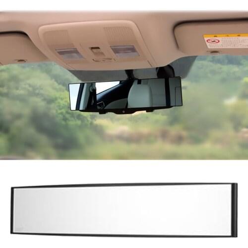 300mm Wide Curve Inner Clip On Rear View Rearview Mirror Universal Car Truck Anti-vertigo Widened Rearview Mirror Curved mirror