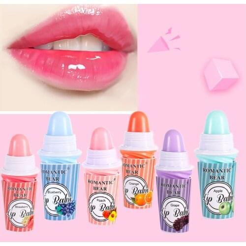 6 Colors Lip Balm Ice Cream Lipstick Lip Balm Moisturizing Cute Lipstick Korean Cosmetics Long Lasting Lip Balm Winter TSLM1