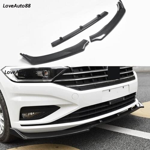 Car Front Bumper Lip Car Protector Spoiler Splitter Body Kits For Volkswagen VW Jetta MK7 2019 2020 2021 Car Accessories