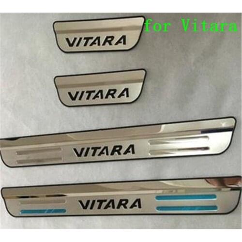 Car styling Stainless Steel car external Scuff Plate/Door Sill Door Sill for Suzuki Vitara 2015 2016 2017 2018 Car accessories