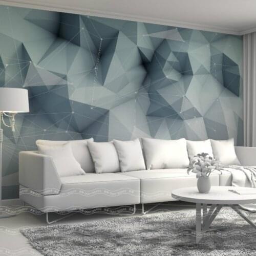 Free Shipping Buy Livingroom Wallpaper Solid Geometric Lines Staggered Series Cheapest Wallpaper Custom Photo 3d wallpaper