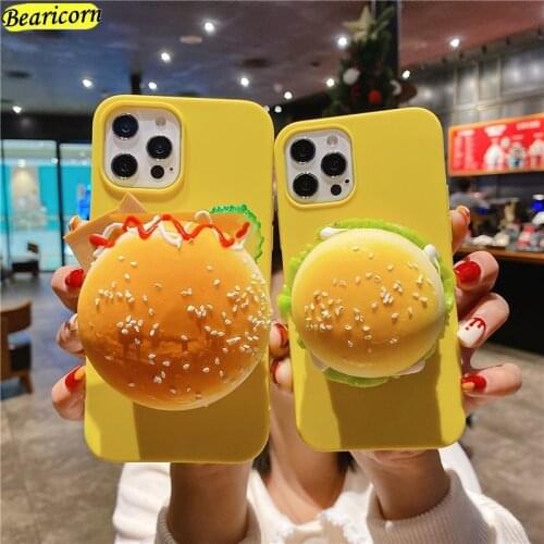 Hamburg Bread Donut Case For Huawei Honor 10i 20s 20i 20e 30s 30i X10 Max 10X Lite View 10 20 30 V10 V20 V30 Pro Burger Cover