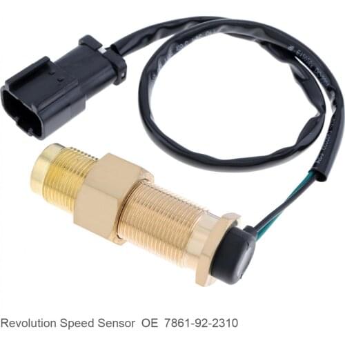 Revolution Speed Sensor Excavator Engine Replacement Part Accessories White Square Plug 7861-92-2310 for Komatsu Excavator