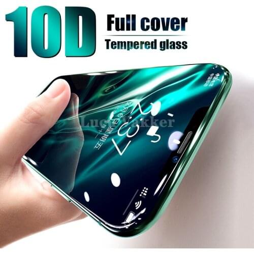 10D Curved Full Cover Tempered Glass on the For iPhone X XS Max XR 11 Pro Screen Protector Glass For iPhone 7 8 6 6s Plus Film