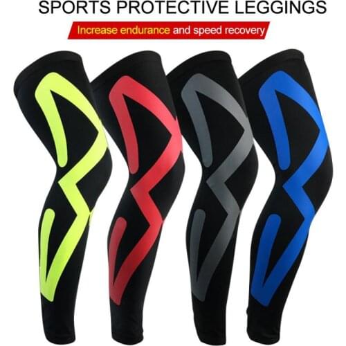 1pc Knees Support Compression Leg Sleeves Anti-Slip Leg Sleeves with Protective Knee Pads Basketball Volleyball Brace Protector