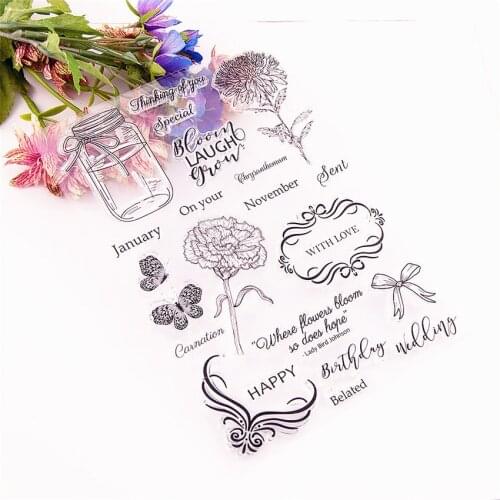 15*21CM Hot selling Wishing bottle transparent seal clear stamp silicone seal roller stamp DIY scrapbook album / card production