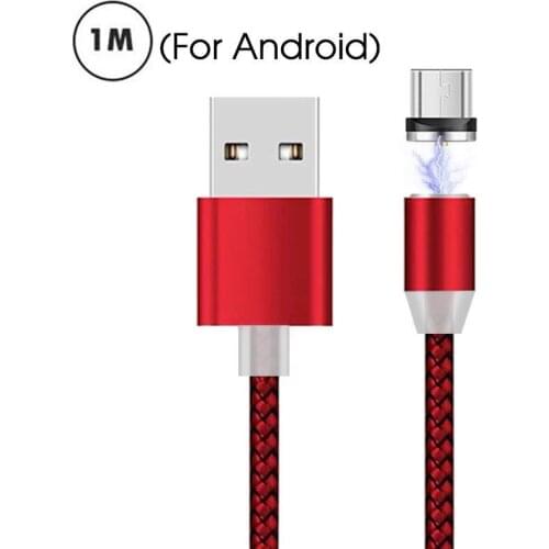 Fast Charging Mobile Phone Magnetic USB Cable LED For Samsung Galaxy J5 J3 J7 Prime 2017 2016 2015 J2 Pro 2018 J4 J6 plus J8 A7