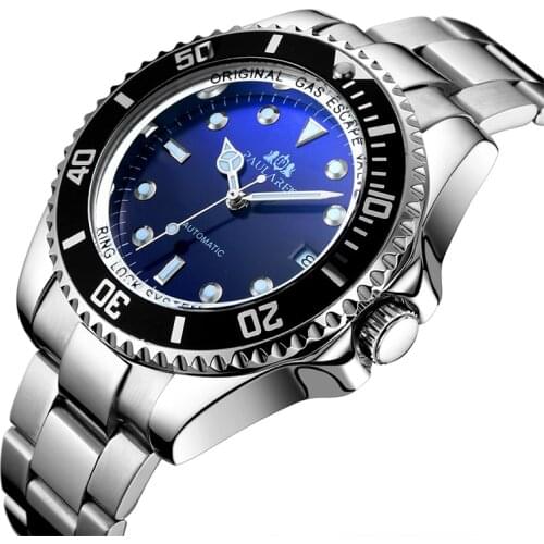 Automatic Winding Mechanical Stainless Steel Watch Luxury Brand Fashion Casual Date Business Mens Watch 2021 NEW Montre Homme