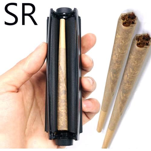 Mini 110mm Portable Cigarette Rolling Machine Joint Cone Roller Manual Maker DIY Tool Plastic Manual Tobacco Smoking Rolling Pap