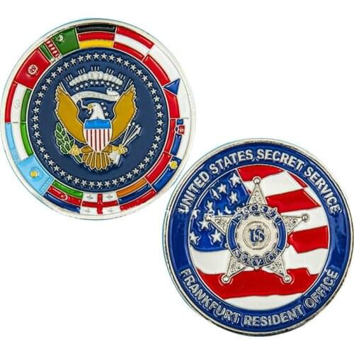 High Quality Custom Zinc Alloy Challenge Commemorative Coin Factory wholesale production metal embossed flag coins