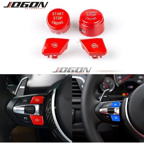 Translucent Sport Steering Wheel M1 M2 Switch Replace Engine Button For BMW M3 M4 M5 M6 X5M X6M F80 F82 F83 F10 F06 F15 F16