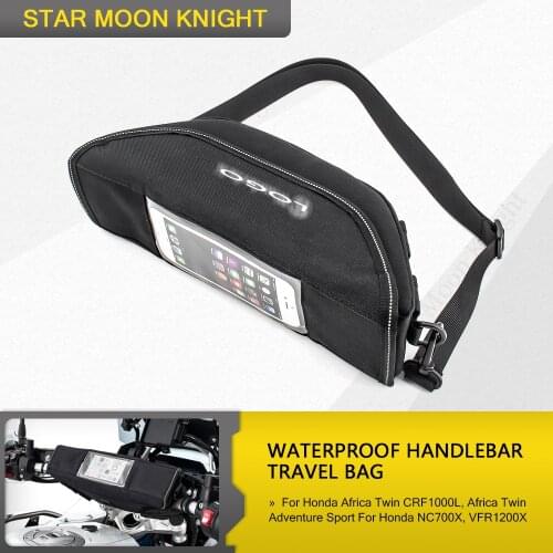Handlebar Waterproof Bag Travel Bag For Honda Africa Twin CRF1000L Adventure Sport NC700X VFR1200X