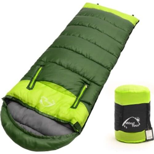Water-resistant Travel Zipper Sleeping Bag Outdoor Windproof Couple Envelope Backpacking Camping Bag for Outdoor Traveling Hikin