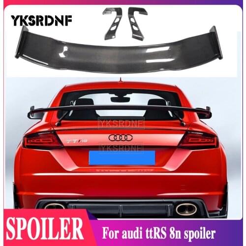 YKSRDNF For the rear spoiler of fixed wing modified by Audi TTRS-TT-R8-A3-S4/s5/s6 with carbon fiber GT tail mk3 tail