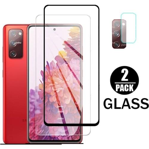 2 in 1 Camera Protector For Samsung Galaxy S20 Fan Edition FE S20FE S 20 Lite Light 2020 SM-G781B 6.5'' Tempered Glass Film