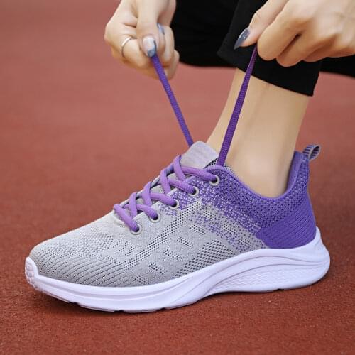 Women vulcanized shoes fashion light breathable mixed color casual shoes women sneakers classic lace up female running shoes