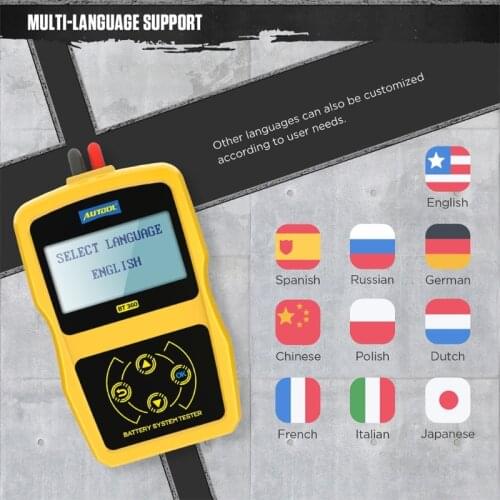 1 Set BT360 Car Battery Tester Cranking Charging System Test Scanner Intelligent Automotive Battery Registration