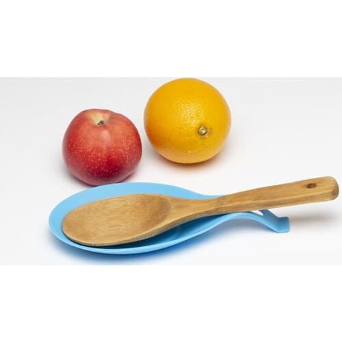 1pcs Hot Sale Silicone Spoon Insulation Mat Heat Resistant Stand For Spoons Placemat Tray Spoon Glass Coaster Kitchen Tool