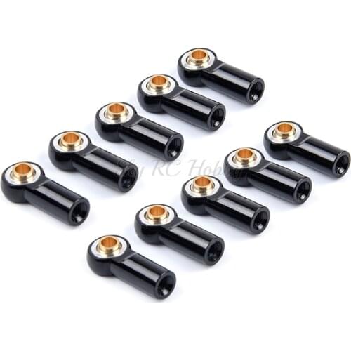 10PCS 20PCS Aluminum M3 Metal Ball Head Holder For SCX10 Link Rod End Ball Joint for 1/10 1:10 RC Car Truck Buggy Crawler
