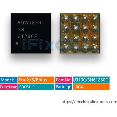 2pcs-20pcs/lot 100% New U3100/SN61280E For iphone xs/xs max /xr/X/8/8 plus Power supply Boost IC Chip