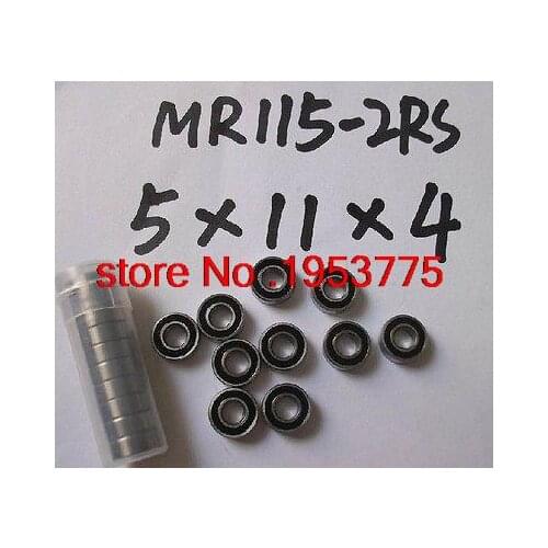20pcs MR115-2RS MR115 RS 5x11x4mm Rubber Sealed Ball Bearing Miniature Bearing