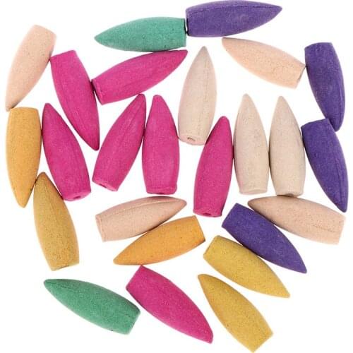 60Pcs Mixed Incense Cones Use For Backflow Incense Burner Anti-Odour Cone Incense Mix Scent