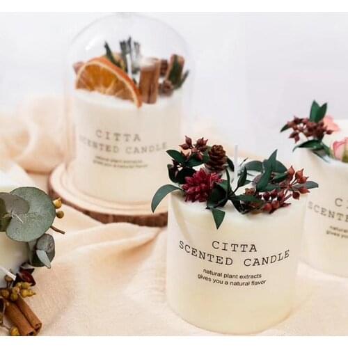 CITTA Mori Series Scented Candle Gift Box Creative Glass Romantic Soy Wax Candle New Year Gift Aromatherapy Scented Candle