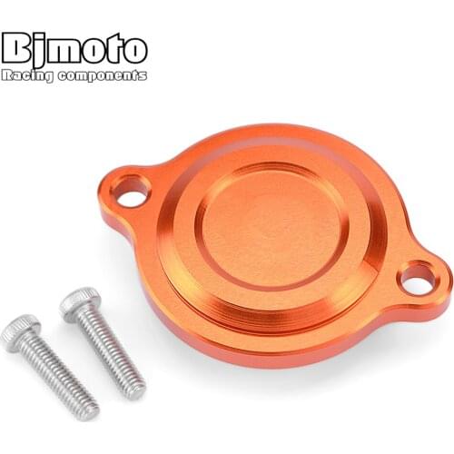 BJMOTO Motorcycle CNC Engine Oil Filter Cup Plug Cover For D UKE 390 DUKE390 2017 2018 2019 2020