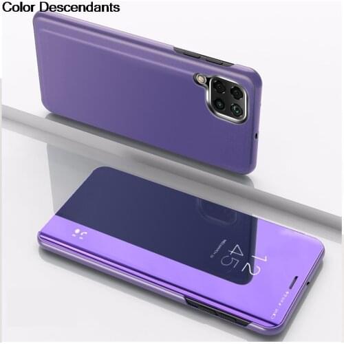 For Samsung A12 Case Flip Mirror Stand Phone Case For Samsung Galaxy A12 Case Luxury Protective A 12 Fundas Coque 6.5 inch Capa
