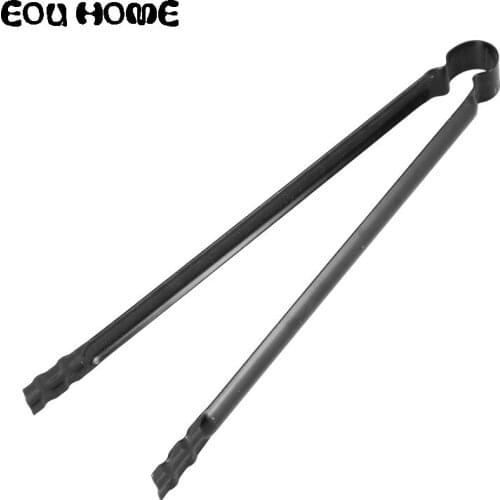 1 Piece Black Iron BBQ Tools Charcoal Tongs Handle Barbecue Clips Clamp Tools Portable Outdoor Picnic Gadget Multifunction Tongs