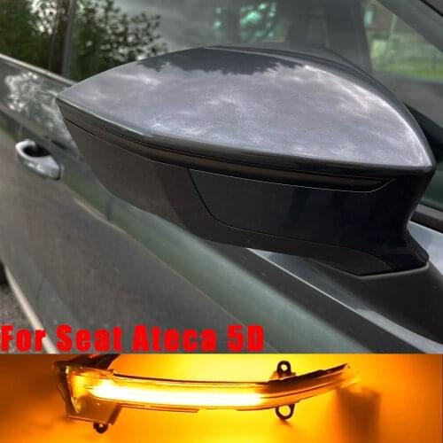 Dynamic LED Blinker Sequential Turn Signal Light Indicator Accessories For Seat Ateca Cupra 5D 2016-2019 for Seat Tarraco 2018