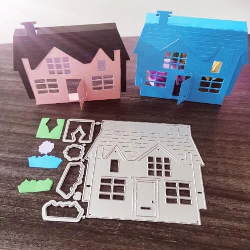 House Metal Cutting Dies for DIY Scrapbooking Album Paper Cards Decorative Crafts Embossing Die Cuts